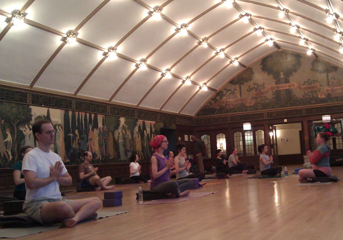 our beautiful yoga room